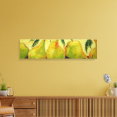 Green Pears Gallery Wrap Canvas Print Leinwanddruck (Insitu (Wohnzimmer))