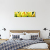 Green Pears Gallery Wrap Canvas Print Leinwanddruck (Insitu (Schlafzimmer))
