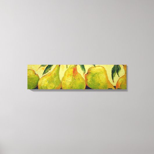 Green Pears Gallery Wrap Canvas Print Leinwanddruck (Vorderseite)