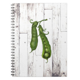 Green Peas Pea Weißwald Rustikales Bauernhaus Küch Notizblock