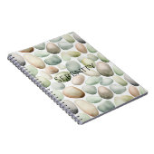 Green Pebbles Stones Rocks Serenity Notizblock (Rechte Seite)