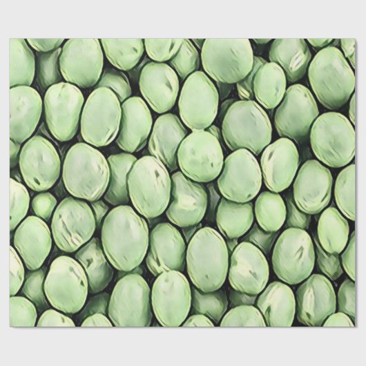 Green Pees Pills Muster Mix Geschenkpapier (Flach)