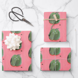 Green Pepper Geschenkpapier Set