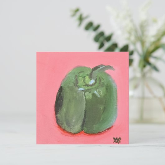 Green Pepper Karte (Stehend Vorderseite)