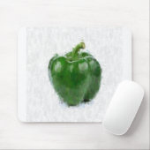 Green Pepper Mousepad (Mit Mouse)