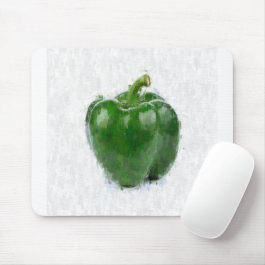 Green Pepper Mousepad (Mit Mouse)