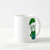 Green Peppermint Candy Cane Kaffeetasse (VorderseiteRechts)