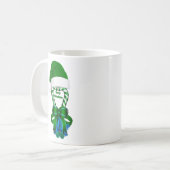 Green Peppermint Candy Cane Kaffeetasse (Vorderseite Links)