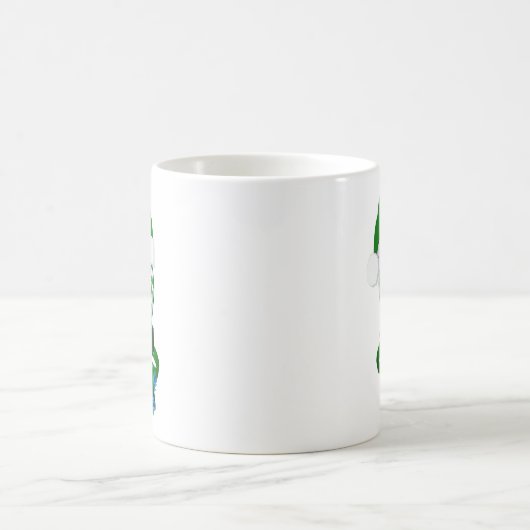 Green Peppermint Candy Cane Kaffeetasse (Mittel)