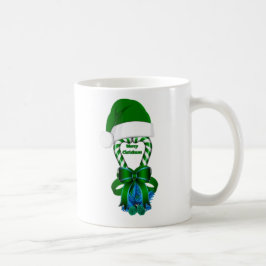 Green Peppermint Candy Cane Kaffeetasse