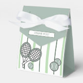 Green Perfect Match Tennis Couples Bridal Shower Geschenkschachtel (Vorderseite)