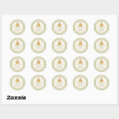 Green Perfect Pair Pear Bridal Shower Sticker (Blatt)