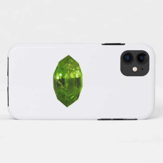 Green Peridot Gemstone Case-Mate iPhone Hülle (Rückseite (Horizontal))