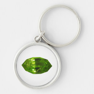 Green Peridot Gemstone Schlüsselanhänger