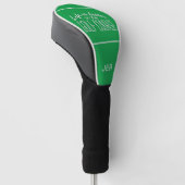 Green Personalisiert Initials Mit Monogramm Golf Z Headcover (angewinkelt)