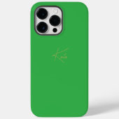 Green Personalisiert iPhone Case Script Name (Rückseite)