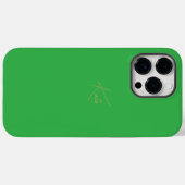 Green Personalisiert iPhone Case Script Name (Rückseite (Horizontal))