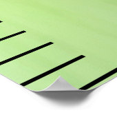 Green Personalisiert Kinderzimmer Wall Growth Char Poster (Ecke)