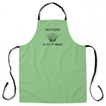Green Personalisiert King of Bark Funny Apron
