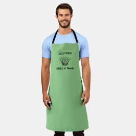 Green Personalisiert King of Bark Funny Apron Schürze