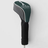 Green Personalisiert Monogram Golf Swing Headcover (angewinkelt)