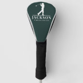 Green Personalisiert Monogram Golf Swing Headcover (Vorderseite)