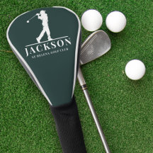 Green Personalisiert Monogram Golf Swing