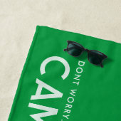 Green Personalisiert Slogan Strandtuch (Beispiel)