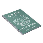 Green Personalisiert Summer Camp Instructor Notizblock (Rechte Seite)