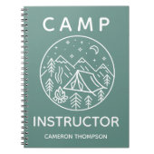 Green Personalisiert Summer Camp Instructor Notizblock (Vorderseite)