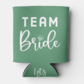 Green Personalisiert Team Bride Can Cooler Dosenkühler (Vorderseite)