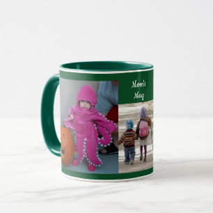 Green personalize 3 FOTO TEMPLATE Geschenk Kaffee Tasse