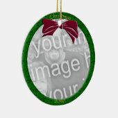 Green Personalize Foto Ornament (Rechts)