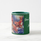 Green Personalize Foto Template Geschenk Kaffee Ta Tasse (Zentrum)