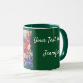 Green Personalize Foto Template Geschenk Kaffee Ta Tasse (VorderseiteRechts)