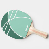 Green Personalized Ping Pong Paddle with Name Tischtennis Schläger (Seitenansicht)