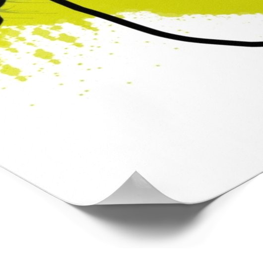 Green Petals Art Print Poster (Ecke)