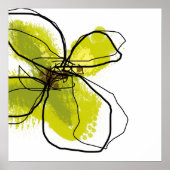 Green Petals Art Print Poster (Vorne)