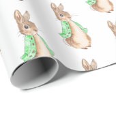 Green Peter Rabbit Baby Dusche Geschenkpapier (Rolleneckpunkt)