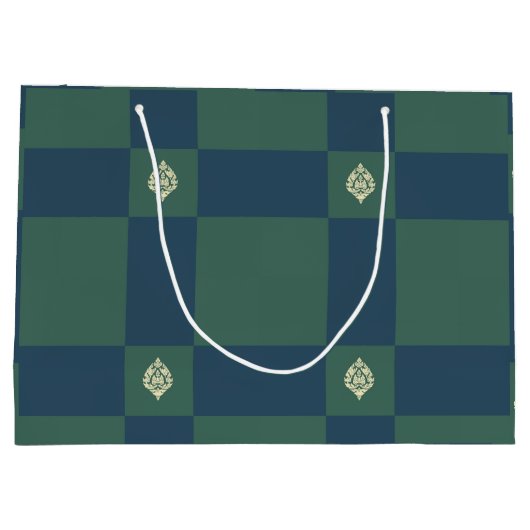 Green-Petrol-Logo Große Geschenktüte (Rückseite)