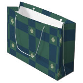 Green-Petrol-Logo Große Geschenktüte (Vorderseite Schrägansicht)