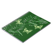 Green Pflanze & Butterfly Notebook Notizblock (Linke Seite)