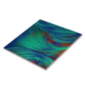 Green Phoenix Feathers Fliese (Seite)