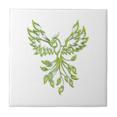 Green Phoenix Fliese (Vorderseite)