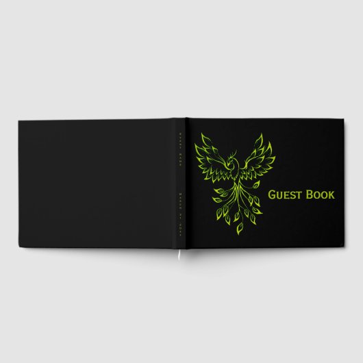 Green Phoenix steigt auf schwarz Gästebuch (Voll)