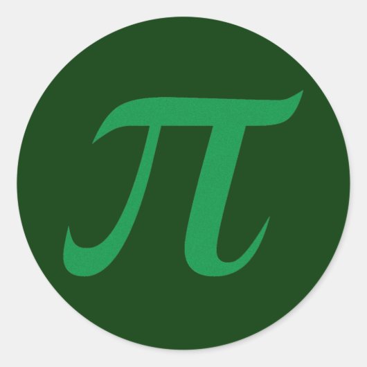 Green Pi Sticker (Vorderseite)