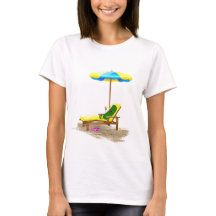 Green Pickle on Beach Chair