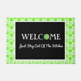 Green Pickleball Balls, Bleibe aus der Küche Fußmatte