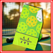 Green Pickleball Cool Modern Mit Monogramm Handtuch