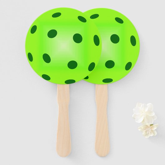 Green Pickleball Fächer (Vorne und Hinten)